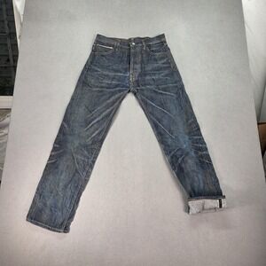 VTG Levis 501 Jeans Mens Blue Selvedge LVC Honeycomb Whiskers Fits 28x30